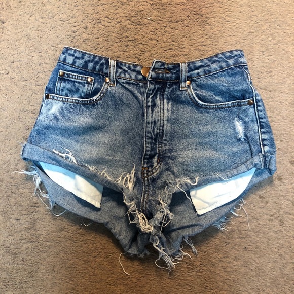 naked wardrobe Pants - Naked Wardrobe denim shorts